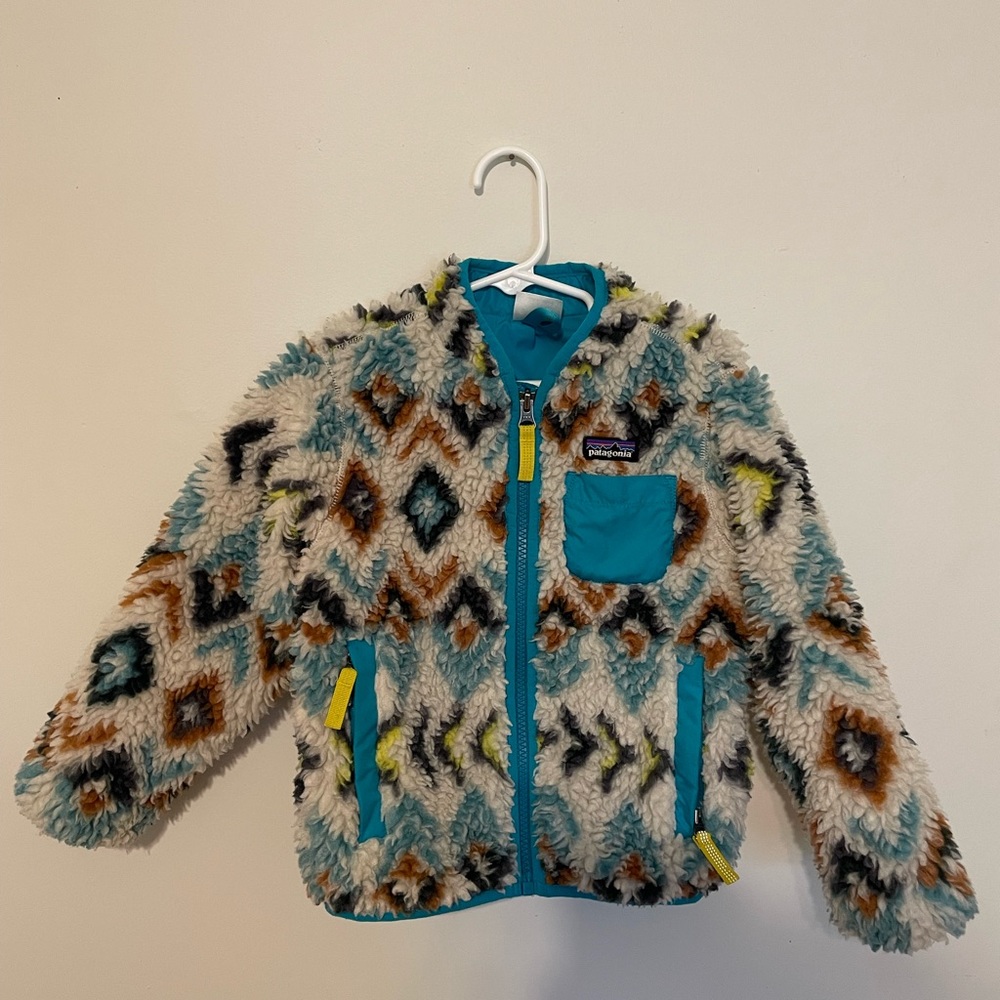 Patagonia Kids Toddler Retro Blue Coat Jacket 3T